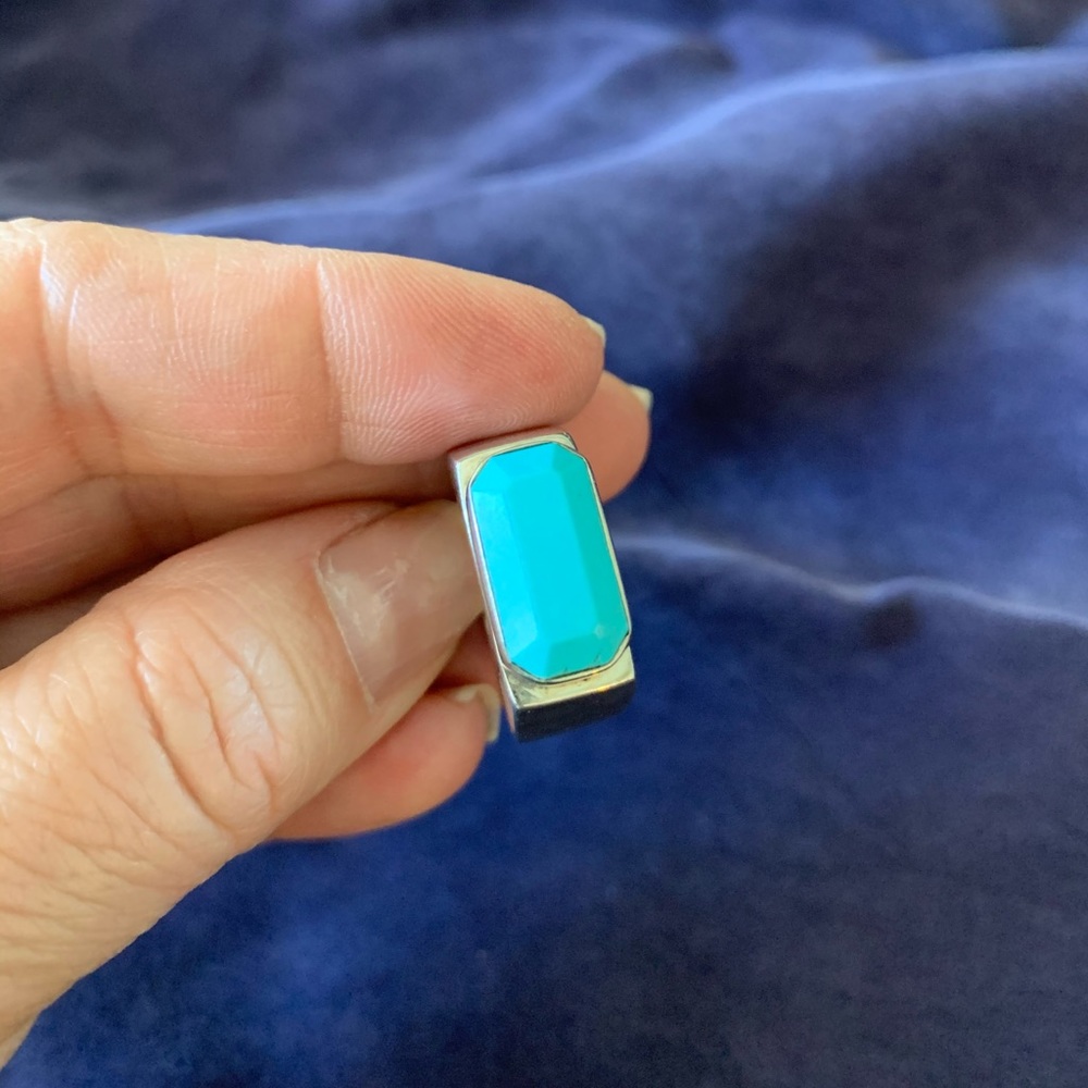 Desert Rose Trading Co. Silver and Turquoise Ring